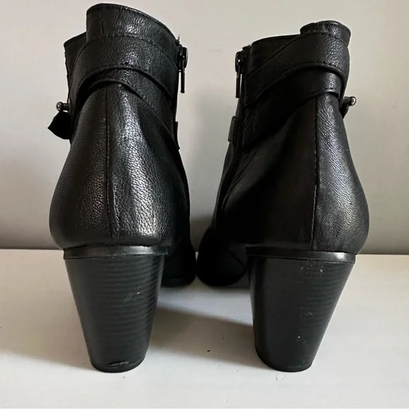 Addition Elle Women’s Side Zip Black Heel Ankle Boots 12W - Picture 5 of 12